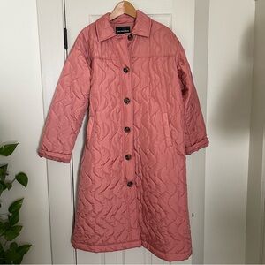 Who What Wear Pink Quilted Jacket